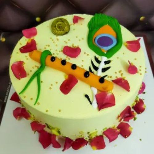 Janmashtami Theme Acrylic Cake Topper | Garg Novelties