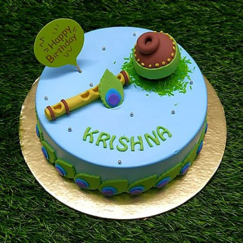 Simple Dahi Handi Cake | Easy To Make Janmashtami Cake | Krishna Birthday  Cake | Choclte Cake Design - YouTube