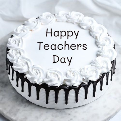 Teacher's Day Theme Cake - Luv Flower & Cake