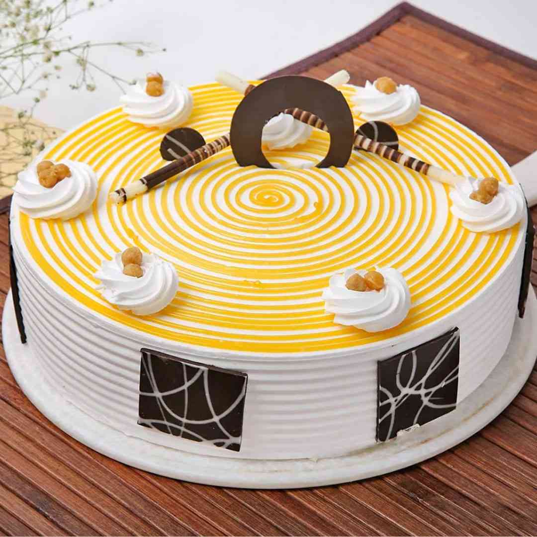 White Rose Butterscotch Cake 1kg | Cakes